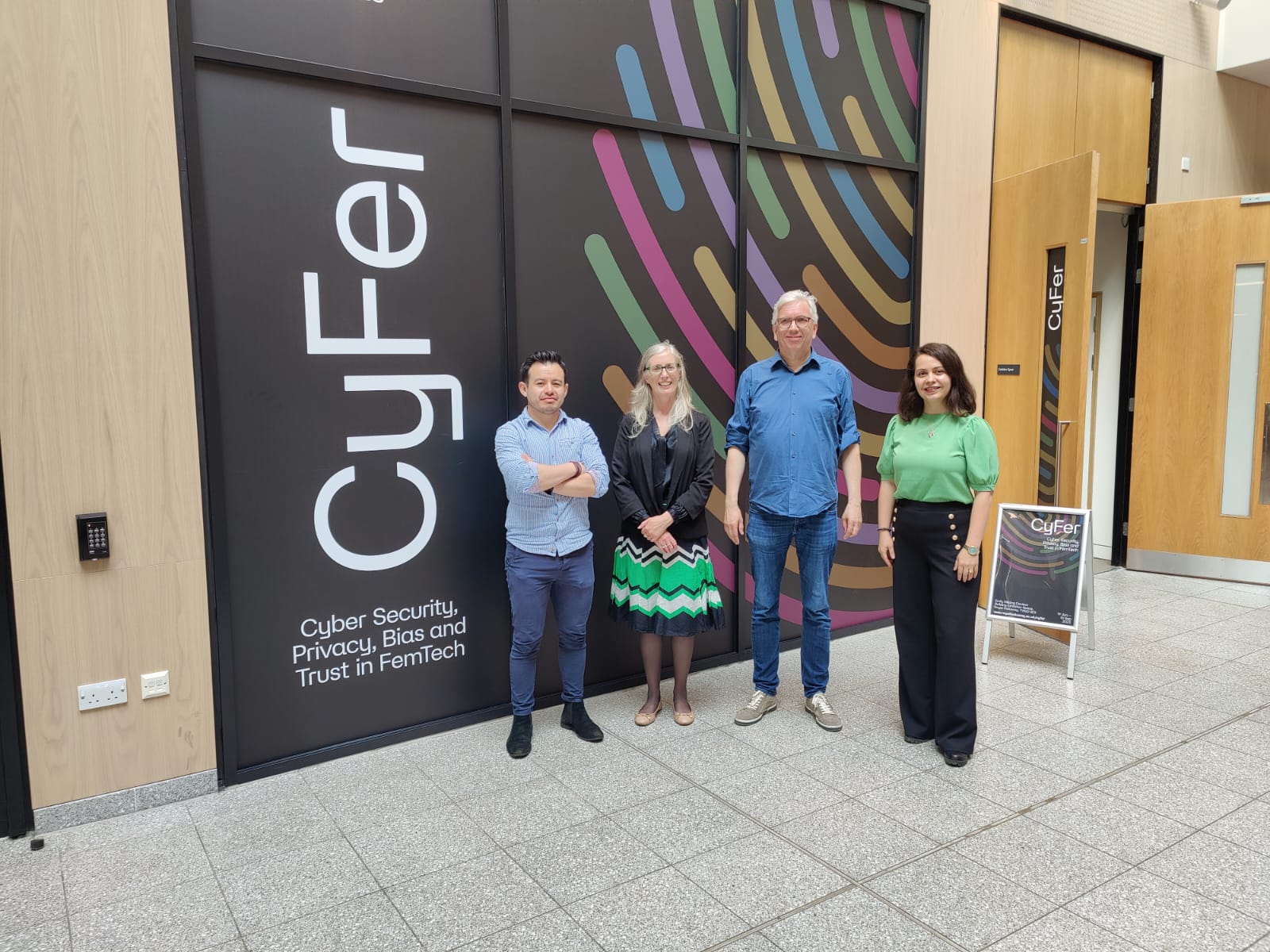the team at the cyfer exhibition